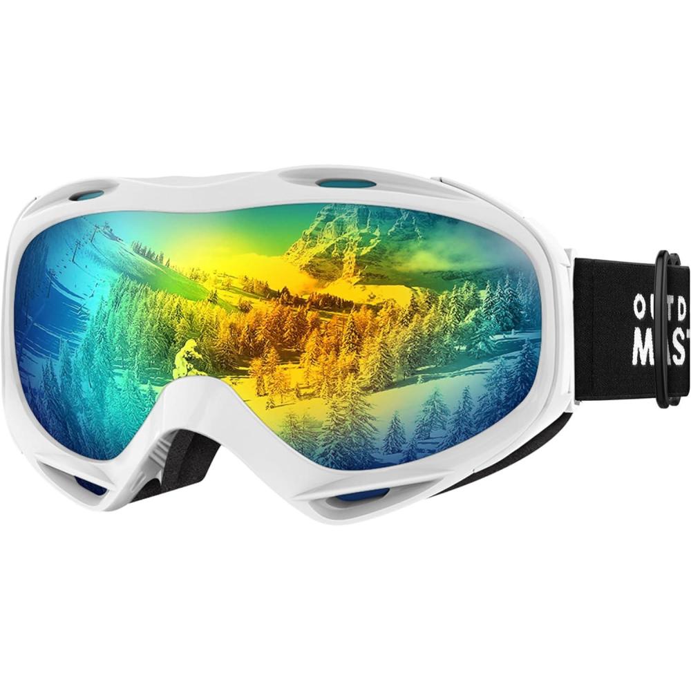 imageOutdoorMaster OTG Ski Goggles Over Glasses SkiSnowboard Goggles for Men Women ampamp Youth 100 UV ProtectionVlt 131