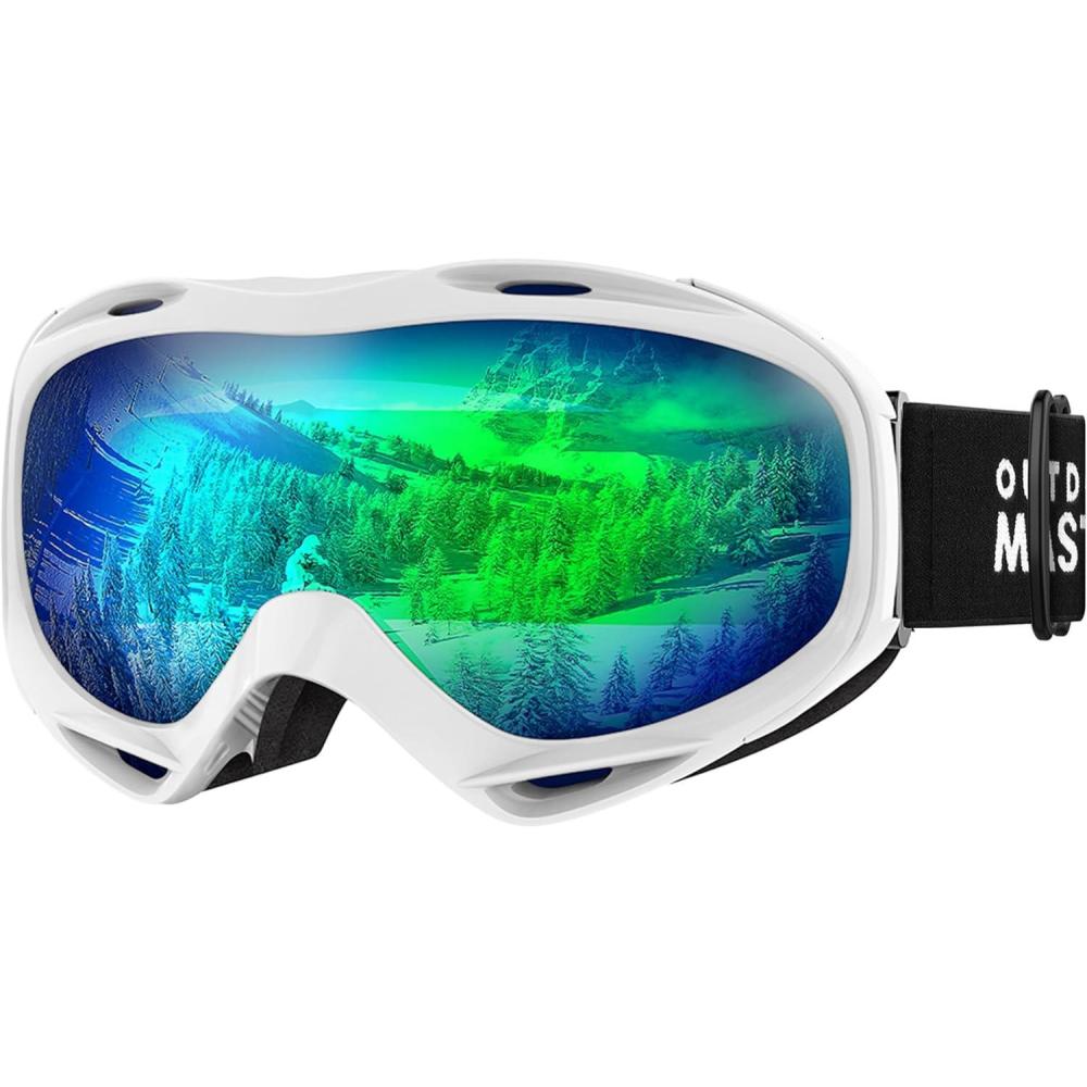 imageOutdoorMaster OTG Ski Goggles Over Glasses SkiSnowboard Goggles for Men Women ampamp Youth 100 UV ProtectionVlt 17