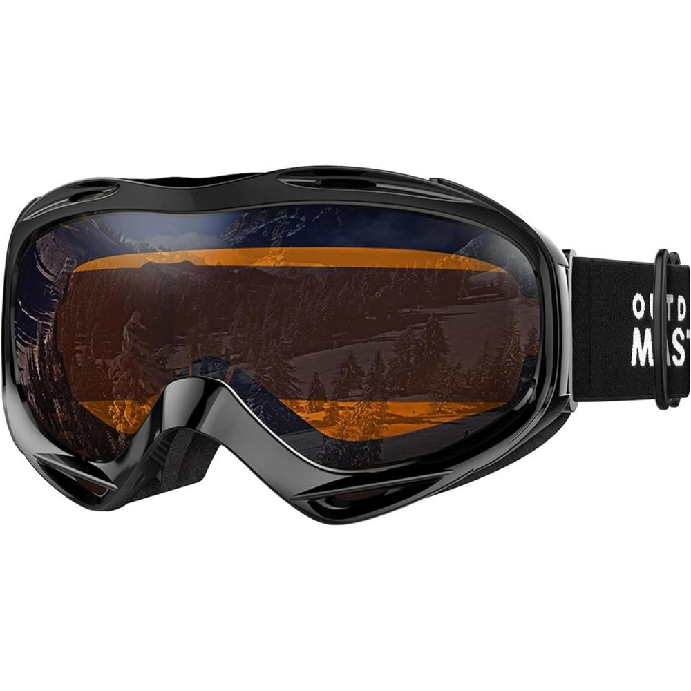 imageOutdoorMaster OTG Ski Goggles Over Glasses SkiSnowboard Goggles for Men Women ampamp Youth 100 UV ProtectionVlt 24
