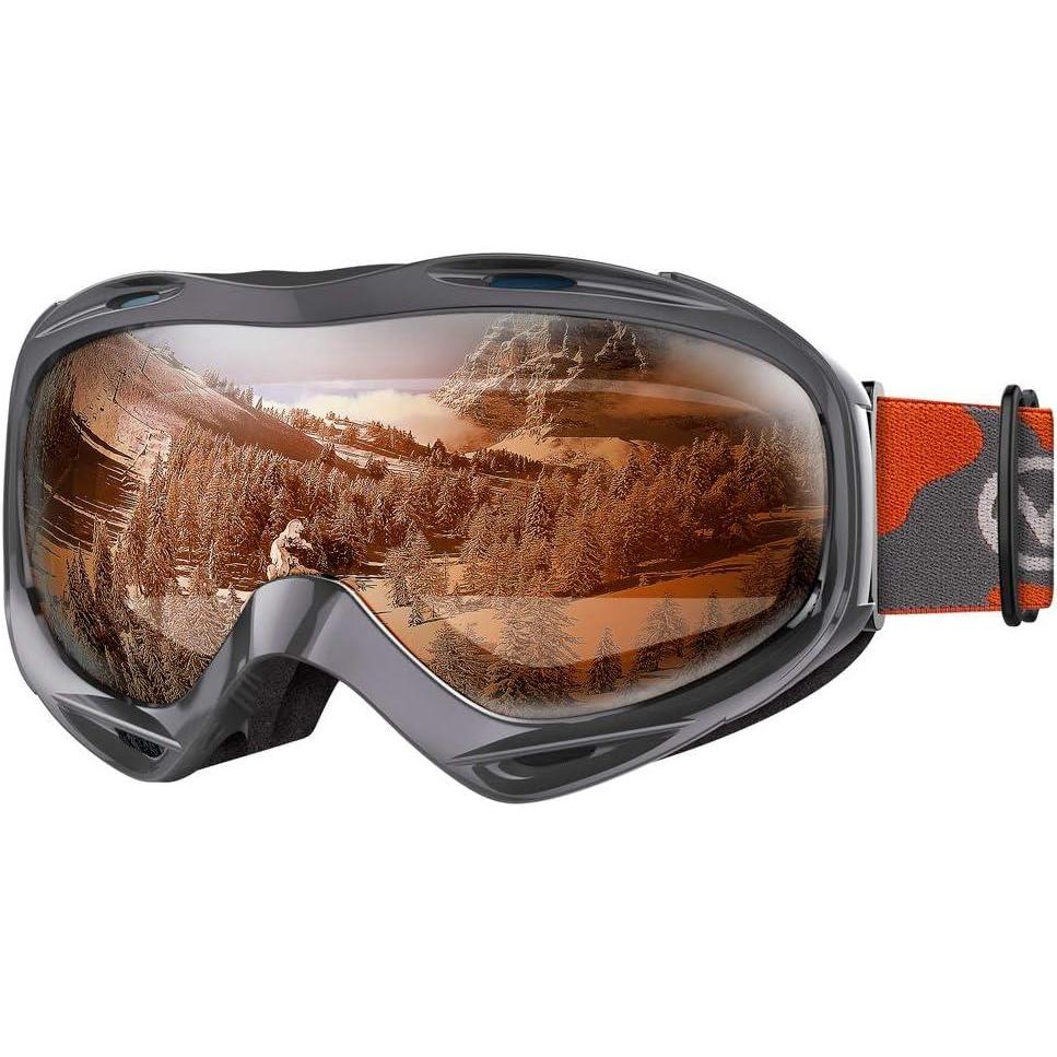 imageOutdoorMaster OTG Ski Goggles Over Glasses SkiSnowboard Goggles for Men Women ampamp Youth 100 UV ProtectionVlt 25