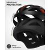 OutdoorMaster Adult Bike Helmet – Bicycle Helmet with Rechargeable Rear LED Light, Detachable Magnetic Goggles, Removable Sun Visor – Suitable for Commuting and Cycling for Men and Women(Matte Red Black)