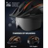 OutdoorMaster Adult Bike Helmet – Bicycle Helmet with Rechargeable Rear LED Light, Detachable Magnetic Goggles, Removable Sun Visor – Suitable for Commuting and Cycling for Men and Women(Matte Black)