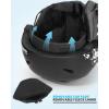 OutdoorMaster Anoa Kids Ski Helmet – Adjustable Snowboard Helmet – Durable PC Shell, Shock-Absorbing EPS Core & Cooling Vents – Certified Snow Sports Helmet for Boys, Girls & Youth(Black)