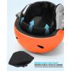 OutdoorMaster Anoa Kids Ski Helmet – Adjustable Snowboard Helmet – Durable PC Shell, Shock-Absorbing EPS Core & Cooling Vents – Certified Snow Sports Helmet for Boys, Girls & Youth(Orange)