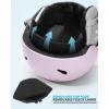 OutdoorMaster Anoa Kids Ski Helmet – Adjustable Snowboard Helmet – Durable PC Shell, Shock-Absorbing EPS Core & Cooling Vents – Certified Snow Sports Helmet for Boys, Girls & Youth(Pink)