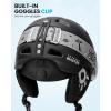 OutdoorMaster Anoa Kids Ski Helmet – Adjustable Snowboard Helmet – Durable PC Shell, Shock-Absorbing EPS Core & Cooling Vents – Certified Snow Sports Helmet for Boys, Girls & Youth(Black)