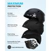 OutdoorMaster Anoa Kids Ski Helmet – Adjustable Snowboard Helmet – Durable PC Shell, Shock-Absorbing EPS Core & Cooling Vents – Certified Snow Sports Helmet for Boys, Girls & Youth(Black)