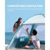 OutdoorMaster Beach Tent for 3/4 Person – Easy Setup Sun Shade Shelter, Portable Beach Shade Sun Canopy with UPF 50+ UV Protection, Removable Skylight Family Size(Olive Green)