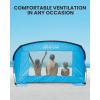 OutdoorMaster Beach Tent for 3-4 Person – Easy Setup and Portable Beach Shade Sun Shelter Canopy with UPF 50+ UV Protection Removable Skylight Family Size – Green(Blue)