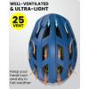 OutdoorMaster Gem Recreational MIPS Cycling Helmet – Two Removable Liners & Ventilation in Multi-Environment – Bike Helmet in Mountain, Motorway for Youth & Adult(Ocean Blue)