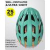 OutdoorMaster Gem Recreational MIPS Cycling Helmet – Two Removable Liners & Ventilation in Multi-Environment – Bike Helmet in Mountain, Motorway for Youth & Adult(Mint Green)