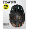 OutdoorMaster Gem Recreational MIPS Cycling Helmet – Two Removable Liners & Ventilation in Multi-Environment – Bike Helmet in Mountain, Motorway for Youth & Adult(Carbon Black)