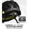 OutdoorMaster Gem Recreational MIPS Cycling Helmet – Two Removable Liners & Ventilation in Multi-Environment – Bike Helmet in Mountain, Motorway for Youth & Adult(Carbon Black)