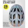 OutdoorMaster Gem Recreational MIPS Cycling Helmet – Two Removable Liners & Ventilation in Multi-Environment – Bike Helmet in Mountain, Motorway for Youth & Adult(Aqua Blue)