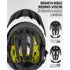 OutdoorMaster Gem Recreational MIPS Cycling Helmet – Two Removable Liners & Ventilation in Multi-Environment – Bike Helmet in Mountain, Motorway for Youth & Adult(Carbon Black)