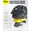 OutdoorMaster Gem Recreational MIPS Cycling Helmet – Two Removable Liners & Ventilation in Multi-Environment – Bike Helmet in Mountain, Motorway for Youth & Adult(Carbon Black)