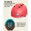 OutdoorMaster Kayak Helmet, Wakeboard Helmet Whitewater Helmet Men Women, Water Helmet with Ear Pads, Surf Helmet 12 Vents Dial Fit Adjustment Longboard Helmet, Perfect for Kayaking, Boating(Matte Red)