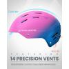 OutdoorMaster Kelvin II Ski Helmet – Snow Sport Helmet Snowboard Helmet for Men Women & Youth(Gradient Pink Blue)
