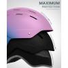 OutdoorMaster Kelvin II Ski Helmet – Snow Sport Helmet Snowboard Helmet for Men Women & Youth(Gradient Purple Blue)