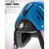 OutdoorMaster Kelvin II Ski Helmet – Snow Sport Helmet Snowboard Helmet for Men Women & Youth(Gradient Purple Blue)