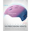 OutdoorMaster Kelvin II Ski Helmet – Snow Sport Helmet Snowboard Helmet for Men Women & Youth(Gradient Purple Blue)