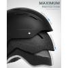 OutdoorMaster Kelvin II Ski Helmet – Snow Sport Helmet Snowboard Helmet for Men Women & Youth(Matte Black)
