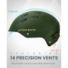 OutdoorMaster Kelvin II Ski Helmet – Snow Sport Helmet Snowboard Helmet for Men Women & Youth(Matte Green)