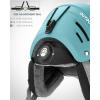OutdoorMaster Kelvin II Ski Helmet – Snow Sport Helmet Snowboard Helmet for Men Women & Youth(Matte Mint)