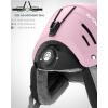 OutdoorMaster Kelvin II Ski Helmet – Snow Sport Helmet Snowboard Helmet for Men Women & Youth(Matte Pink)