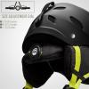 OutdoorMaster Kelvin Ski Helmet – Snowboard Helmet for Men, Women & Youth(Black+lemon)