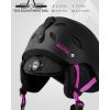 OutdoorMaster Kelvin Ski Helmet – Snowboard Helmet for Men, Women & Youth(Black+pink)