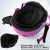 OutdoorMaster Kelvin Ski Helmet – Snowboard Helmet for Men, Women & Youth(Gradient Purple Blue)