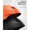 OutdoorMaster Kelvin Ski Helmet – Snowboard Helmet for Men, Women & Youth(Matte Orange)