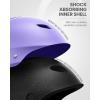 OutdoorMaster Kelvin Ski Helmet – Snowboard Helmet for Men, Women & Youth(Matte Purple)