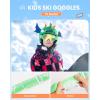 OutdoorMaster Kids Ski Goggles OTG Snowboard Goggles with 100% UV Protection Kids Snow Goggles for Boys Girls Toddler(Vlt 10.2% Revo Gold Lens)