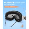 OutdoorMaster Kids Ski Goggles OTG Snowboard Goggles with 100% UV Protection Kids Snow Goggles for Boys Girls Toddler(Vlt 12.2% Silver Lens)
