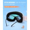 OutdoorMaster Kids Ski Goggles OTG Snowboard Goggles with 100% UV Protection Kids Snow Goggles for Boys Girls Toddler(Vlt 13.9% Revo Pink Lens)
