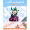 OutdoorMaster Kids Ski Goggles OTG Snowboard Goggles with 100% UV Protection Kids Snow Goggles for Boys Girls Toddler(Vlt 13.9% Revo Pink Lens)