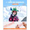 OutdoorMaster Kids Ski Goggles OTG Snowboard Goggles with 100% UV Protection Kids Snow Goggles for Boys Girls Toddler(Vlt 31% Brightred Lens)