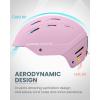 OutdoorMaster MIPS Ski Helmet – Kelvin II MIPS Snow Sport Helmet Snowboard Helmet for Men Women & Youth(Matte Pink)