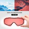 OutdoorMaster OTG Ski Goggles – Over Glasses Ski/Snowboard Goggles for Men, Women & Youth – 100% UV Protection(A3-vlt 12%)