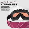 OutdoorMaster OTG Ski Goggles – Over Glasses Ski/Snowboard Goggles for Men, Women & Youth – 100% UV Protection(A3-vlt 28%)
