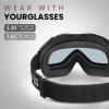 OutdoorMaster OTG Ski Goggles – Over Glasses Ski/Snowboard Goggles for Men, Women & Youth – 100% UV Protection(A4-vlt 80%)