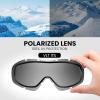 OutdoorMaster OTG Ski Goggles – Over Glasses Ski/Snowboard Goggles for Men, Women & Youth – 100% UV Protection(Polarized-vlt 11% Black)