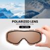 OutdoorMaster OTG Ski Goggles – Over Glasses Ski/Snowboard Goggles for Men, Women & Youth – 100% UV Protection(Polarized-vlt 25% Brown)