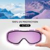 OutdoorMaster OTG Ski Goggles – Over Glasses Ski/Snowboard Goggles for Men, Women & Youth – 100% UV Protection(Sapphire Vlt 40%)