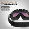 OutdoorMaster OTG Ski Goggles – Over Glasses Ski/Snowboard Goggles for Men, Women & Youth – 100% UV Protection(Vlt 13.1%)