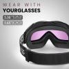 OutdoorMaster OTG Ski Goggles – Over Glasses Ski/Snowboard Goggles for Men, Women & Youth – 100% UV Protection(Vlt 18%)