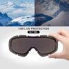 OutdoorMaster OTG Ski Goggles – Over Glasses Ski/Snowboard Goggles for Men, Women & Youth – 100% UV Protection(Vlt 18%)