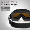 OutdoorMaster OTG Ski Goggles – Over Glasses Ski/Snowboard Goggles for Men, Women & Youth – 100% UV Protection(Vlt 24%)